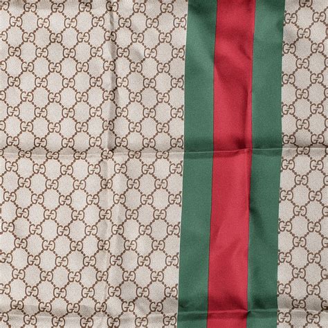 vintage gucci monogram silk scarf